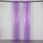 2 Pack Purple Sequin Event Curtain Drapes with Rod Pockets, Seamless Backdrop Event Panels - 8ftx2ft