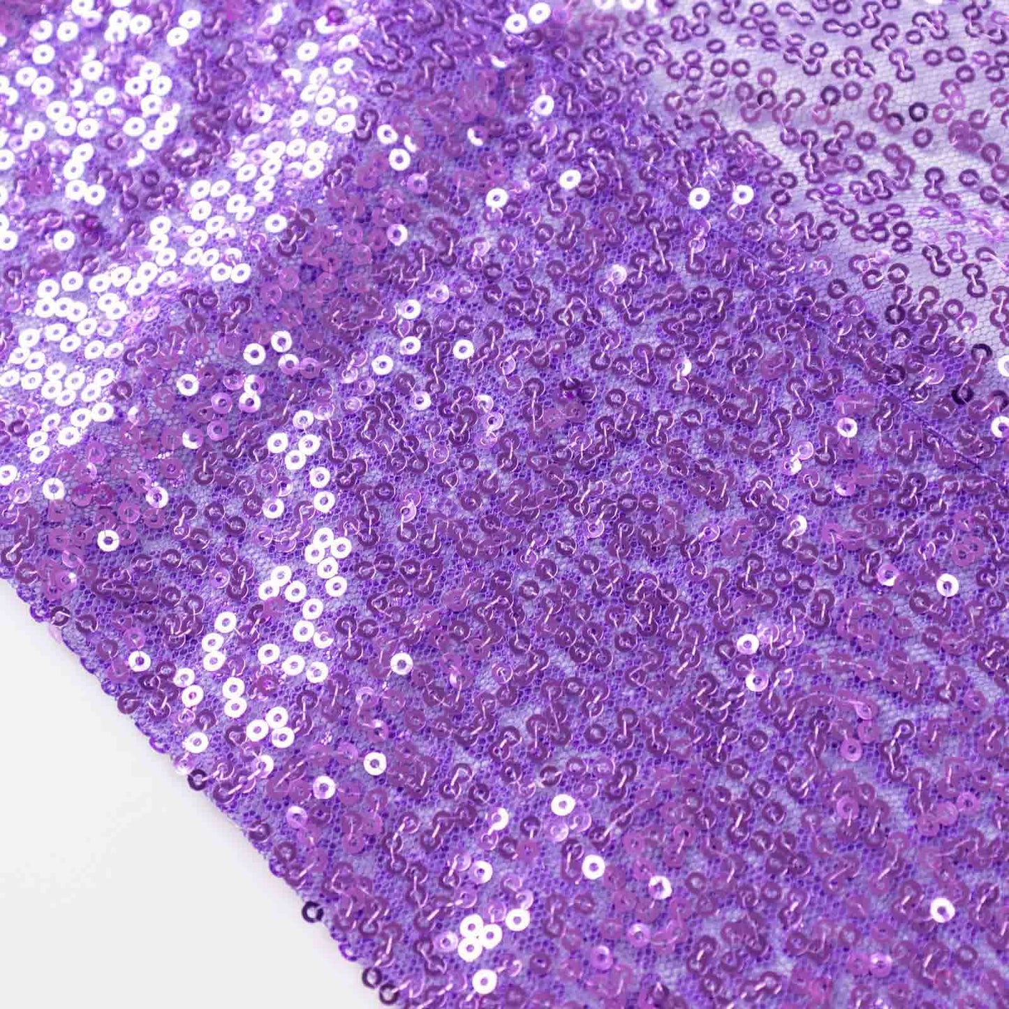 2 Pack Purple Sequin Event Curtain Drapes with Rod Pockets, Seamless Backdrop Event Panels - 8ftx2ft