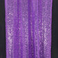 2 Pack Purple Sequin Event Curtain Drapes with Rod Pockets, Seamless Backdrop Event Panels - 8ftx2ft