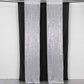 2 Pack Silver Sequin Event Curtain Drapes with Rod Pockets, Seamless Backdrop Event Panels - 8ftx2ft