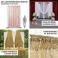 Gold sequin backdrop curtain for events and photo booths, 5ft x 12ft.