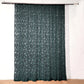 8ftx8ft Hunter Emerald Green Embroider Sequin Event Curtain Drapes, Sparkly Sheer Backdrop Event Panel With Embroidery Leaf