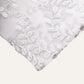 8ftx8ft Silver Embroider Sequin Event Curtain Drapes, Sparkly Sheer Backdrop Event Panel With Embroidery Leaf