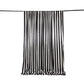 Black White Striped Satin Backdrop Curtain Drapery, Glossy Event Photography Background Room Divider Curtain Panel - 8ftx10ft