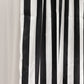 Black White Striped Satin Backdrop Curtain Drapery, Glossy Event Photography Background Room Divider Curtain Panel - 8ftx10ft