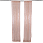 2 Pack Rose Gold Sequin Event Curtain Drapes with Rod Pockets, Seamless Backdrop Event Panels - 8ftx2ft
