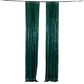 2 Pack Hunter Emerald Green Sequin Event Curtain Drapes with Rod Pockets, Seamless Backdrop Event Panels - 8ftx2ft