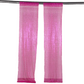 2 Pack Fuchsia Sequin Event Curtain Drapes with Rod Pockets, Seamless Backdrop Event Panels - 8ftx2ft