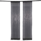 2 Pack Black Sequin Event Curtain Drapes with Rod Pockets, Seamless Backdrop Event Panels - 8ftx2ft