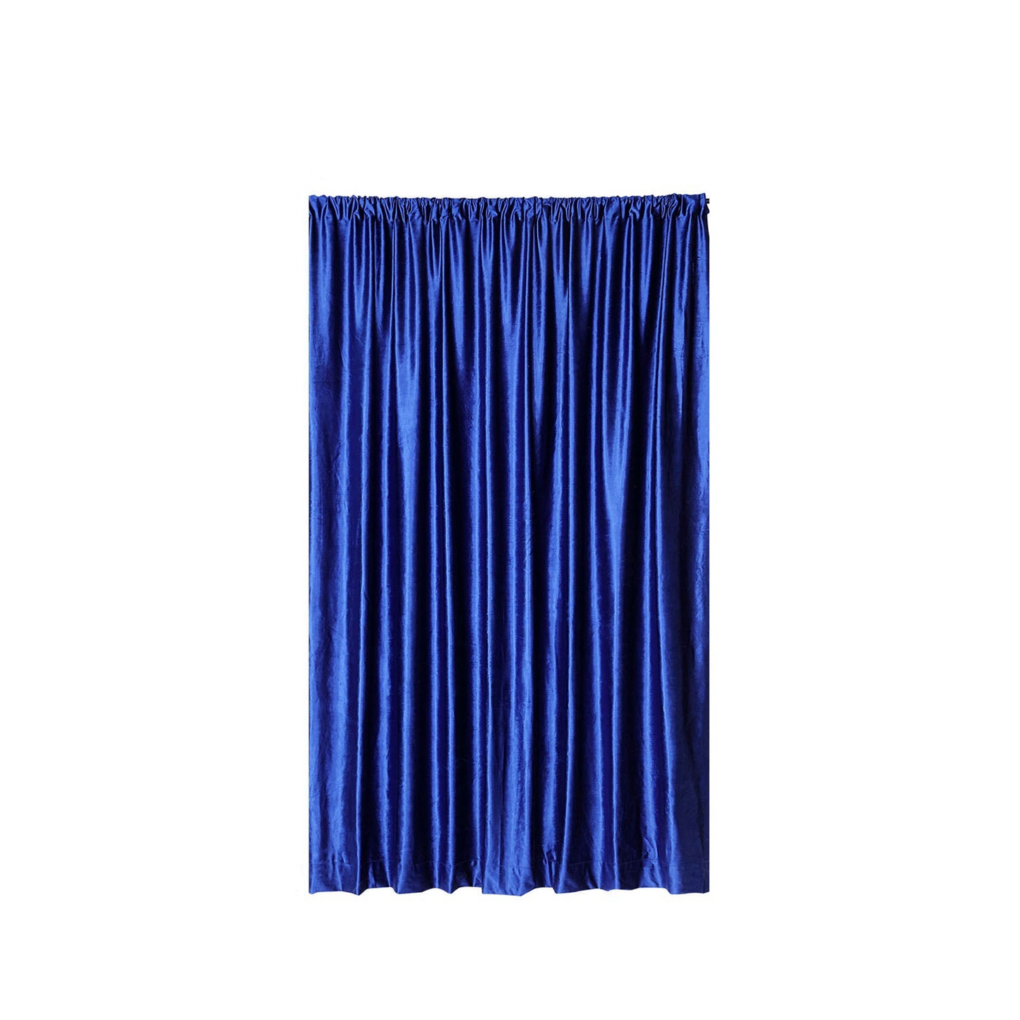 Royal Blue Crushed Velvet Backdrop Curtain – 8ft x 8ft Event Drape with Rod Pocket, Privacy Panel for Photo Booths & Events