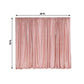 Rose gold metallic shimmer tinsel event curtain drapes backdrop panel.