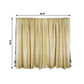 Champagne metallic shimmer tinsel backdrop curtain drapes, 20ft x 10ft.