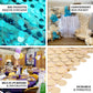 Matte champagne sequin backdrop curtain for events and decorations.