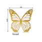 3ft Large Butterfly Party Props Decor, White and Gold Butterfly Foamboard Stand