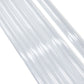 8 Pack Clear Acrylic Ceiling Drape Tubes with Position Fastening Pins and Connectors - 24"