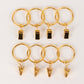 50 Pack Gold Metal Openable Curtain Clip Rings, Heavy Duty Rustproof Drapery Backdrop Clip Hangers - 1.5"