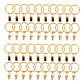 50 Pack Gold Metal Openable Curtain Clip Rings, Heavy Duty Rustproof Drapery Backdrop Clip Hangers - 1.5"