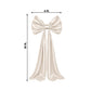 Giant Satin Bow Backdrop Decor, 10ft, Beige – Weddings, Birthdays & Baby Showers