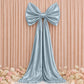 Giant Satin Bow Backdrop Decor, 10ft, Light Blue – Weddings, Birthdays & Baby Showers