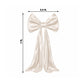 7ft Giant Beige Satin Bow Tie Décor for Backdrops – Wedding & Event Photo Booth Decoration