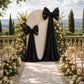 7ft Giant Black Bow Tie Décor for Backdrops – Wedding & Event Photo Booth Decoration