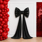 7ft Giant Black Bow Tie Décor for Backdrops – Wedding & Event Photo Booth Decoration