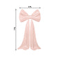 7ft Giant Pink Satin Bow Tie Décor for Backdrops – Wedding & Event Photo Booth Decoration