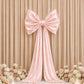 7ft Giant Pink Satin Bow Tie Décor for Backdrops – Wedding & Event Photo Booth Decoration