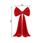 7ft Giant Red Satin Bow Tie Décor for Backdrops – Wedding & Event Photo Booth Decoration