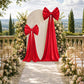 7ft Giant Red Bow Tie Décor for Backdrops – Wedding & Event Photo Booth Decoration