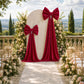 7ft Burgundy Velvet Giant Bow Tie Décor for Weddings, Galas & Events - Oversized Decorative Backdrop