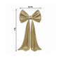 7ft Champagne Gold Velvet Giant Bow Tie Décor for Weddings, Galas & Events - Oversized Decorative Ba