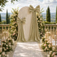 7ft Gold Velvet Giant Bow Tie Décor for Weddings, Galas & Events - Oversized Decorative Backdrop Bow