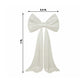 7ft Giant White Satin Bow Tie Décor for Backdrops – Wedding & Event Photo Booth Decoration