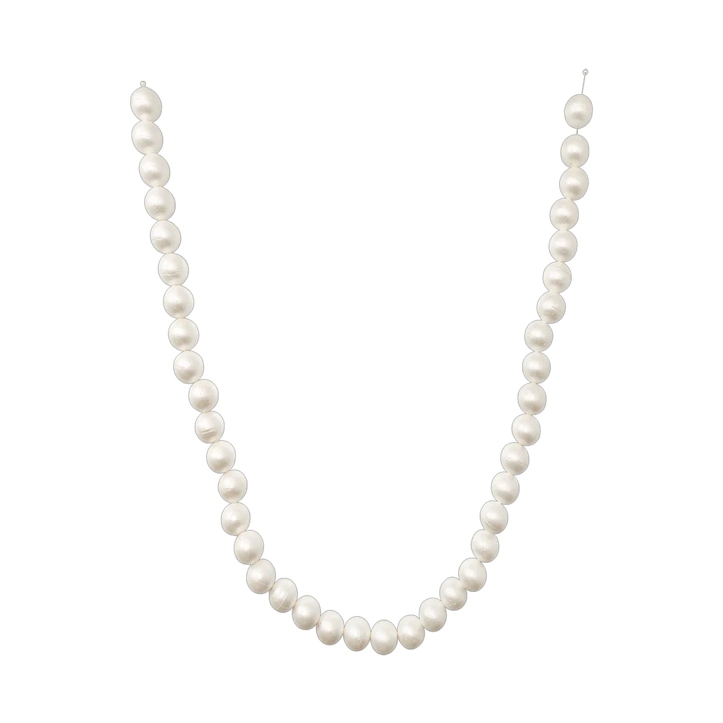 Foam Pearl Garland White 7.5ft Long with 60 Count 1.5" Pearls - Hanging Strand for Backdrop Decor