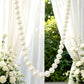 Foam Pearl Garland White 7.5ft Long with 40 Count 2" Pearls - Hanging Strand for Backdrop Decor