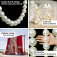 Faux pearl garland with lightweight foam pearls ideal for weddings, parties, photo backdrops, and ce