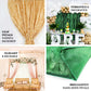 Champagne 3D leaf petal taffeta curtain drapes for elegant event backdrops.