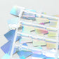 Iridescent blue square sequin shimmer wall party backdrop panels.