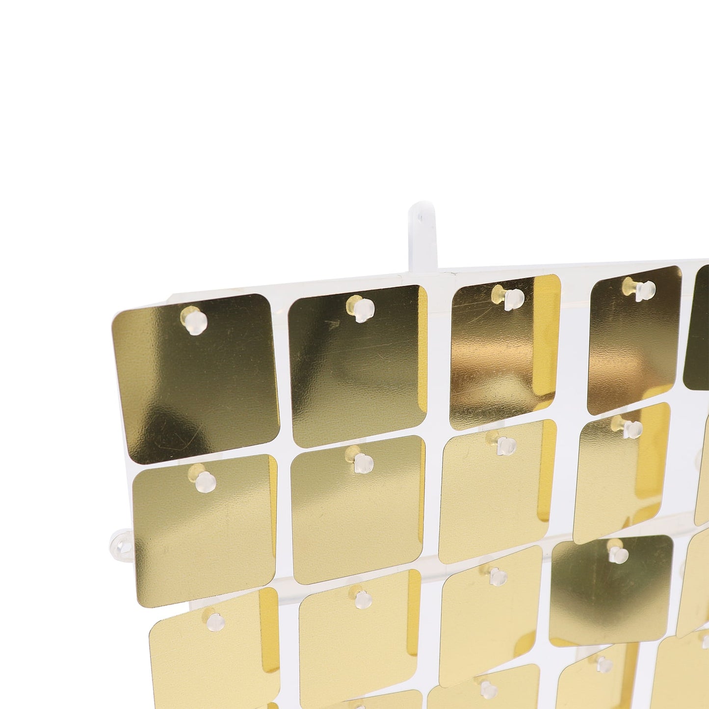 Shiny gold sequin wall backdrop for party photo decor, 24 sq. ft.
