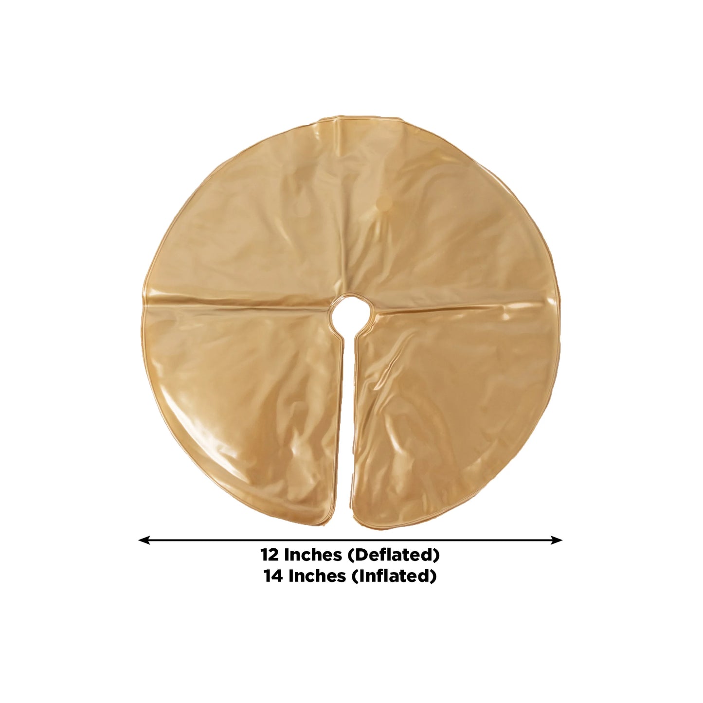 4 Pack 14" Metallic Gold Water Bags – Heavy Duty Reusable PVC Fillable Base Weights for Balloon Columns & Arch Stand Support