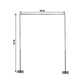 Black heavy duty metal backdrop stand 10ftx12ft with reinforced crossbar.
