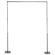 Black reinforced cross bar stand 
