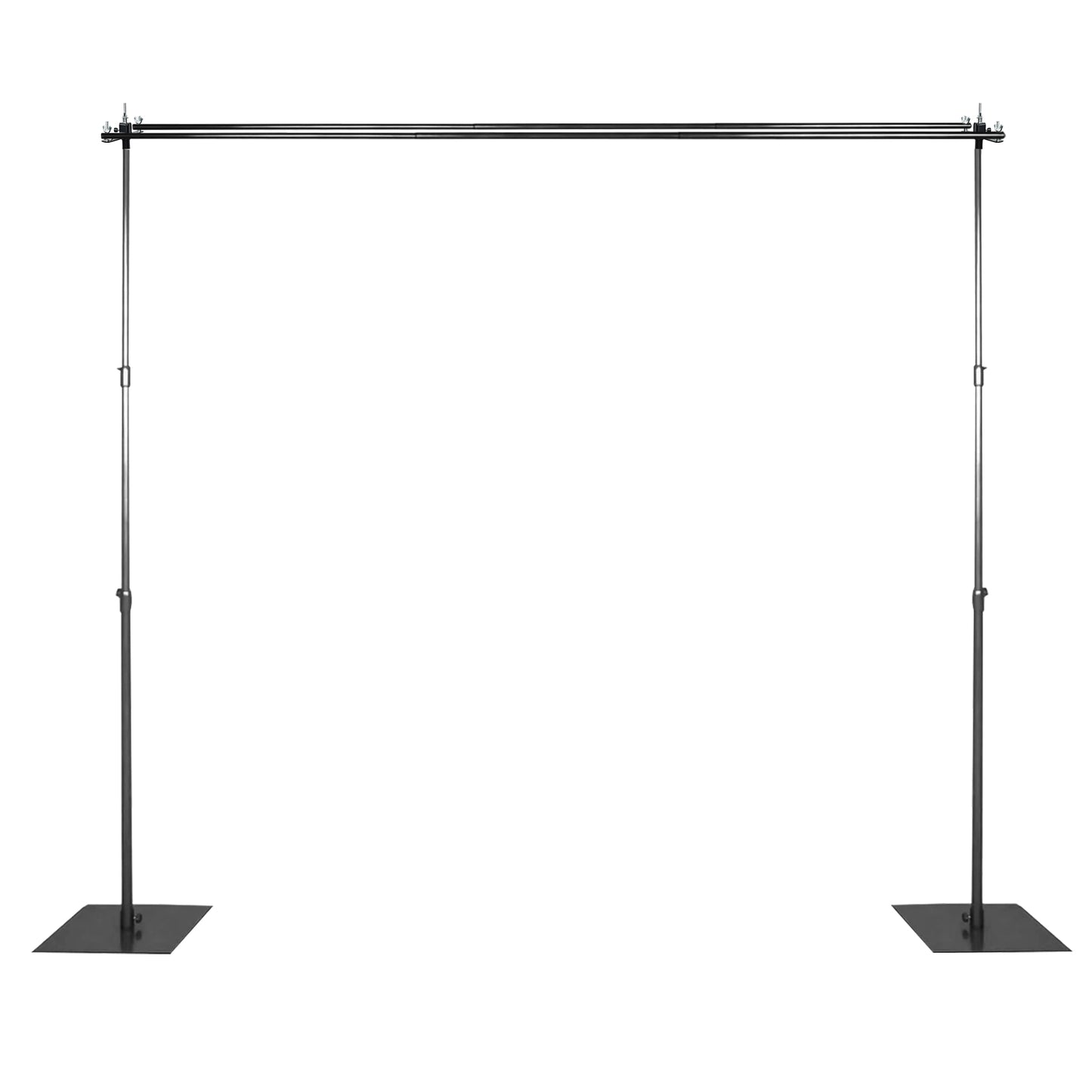 10ft DIY Adjustable Triple Crossbar Kit and Mounting Brackets For Backdrop Stands