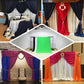 10ft DIY Triple Cross Bars and Mounting Brackets for backdrop stands in various colors.