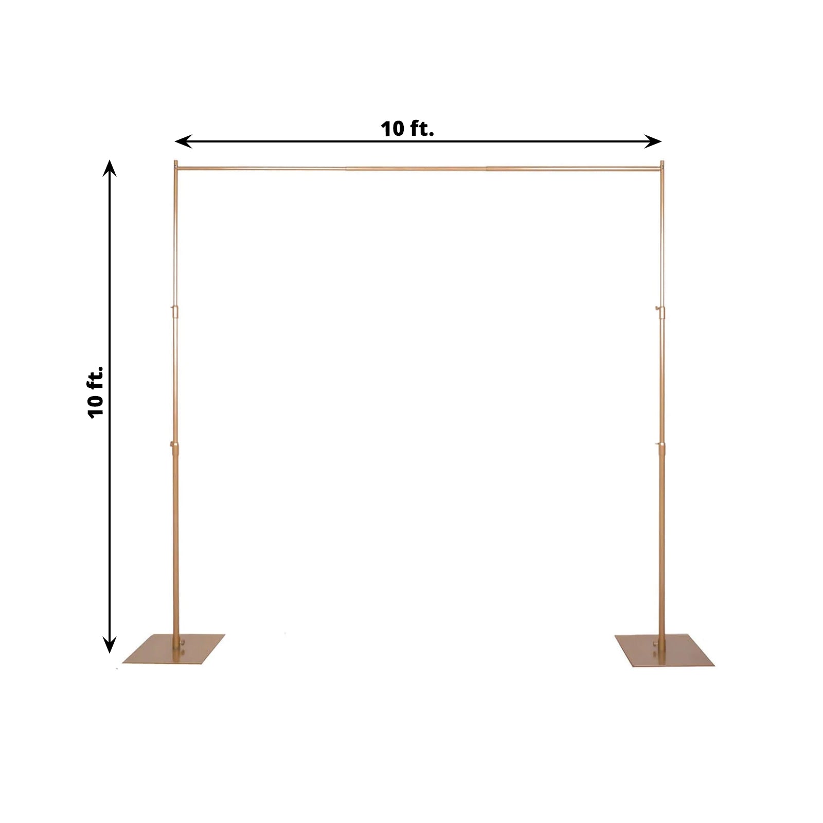 Gold Square Metal Backdrop Stand Kit