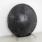 7.5ft Sparkly Black Big Payette Sequin Wedding Arch Cover for Round Backdrop Stand