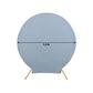 7.5ft Matte Dusty Blue Round Spandex Fit Wedding Backdrop Stand Cover
