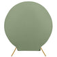 7.5ft Dusty Sage Green Round Spandex Fit Party Backdrop Stand Cover