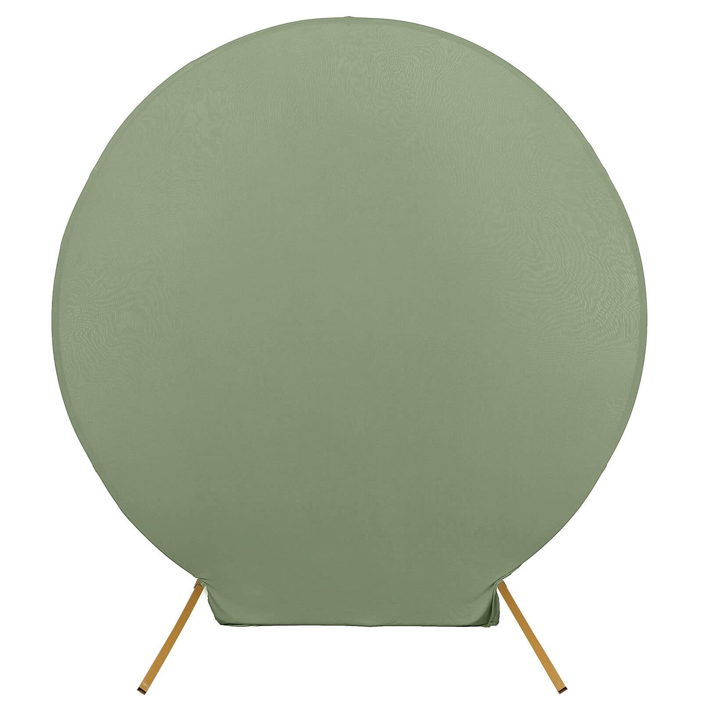 7.5ft Dusty Sage Green Round Spandex Fit Party Backdrop Stand Cover